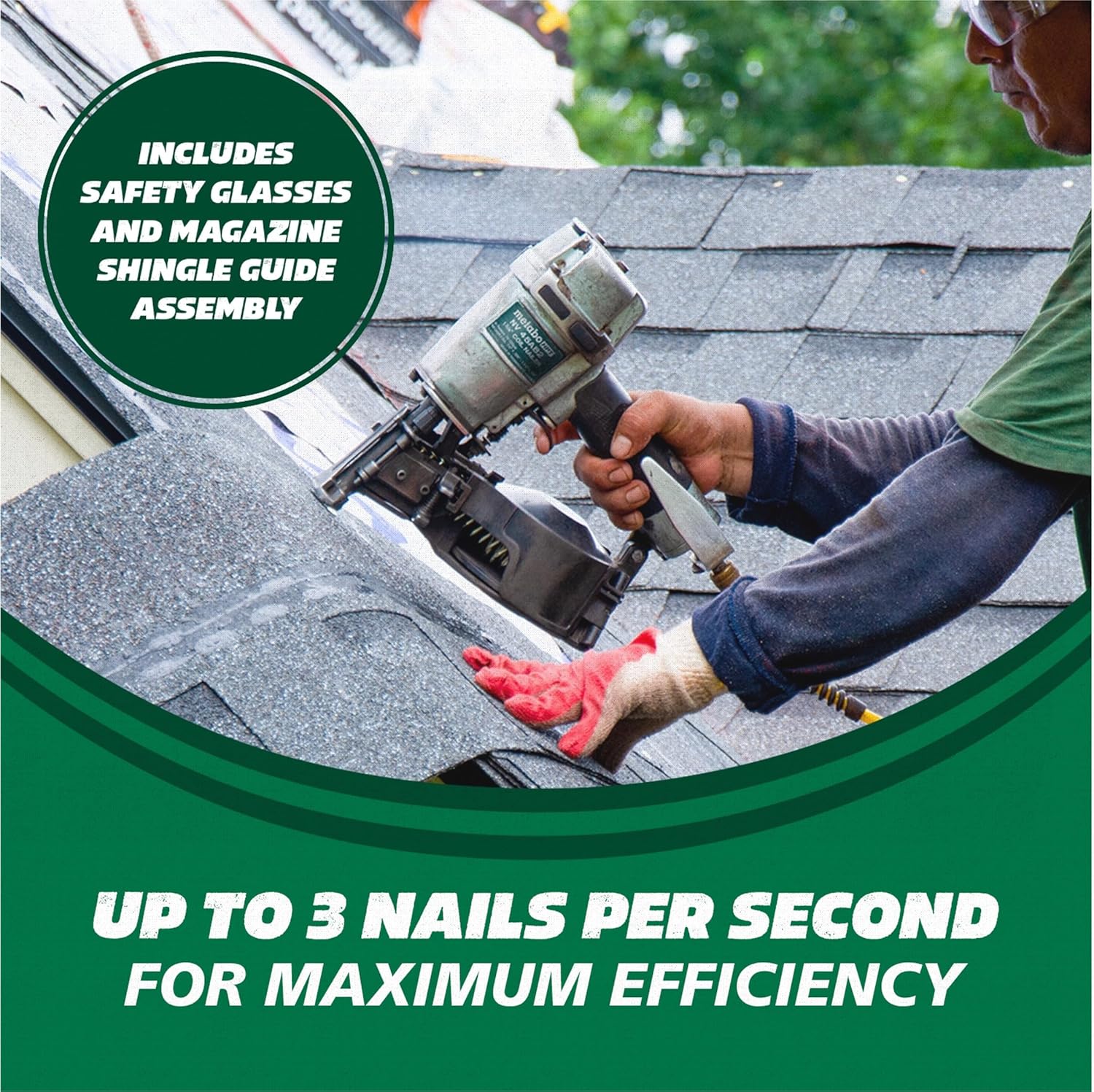 Metabo HPT NV45AB2 Roofing Nailer - Image 9