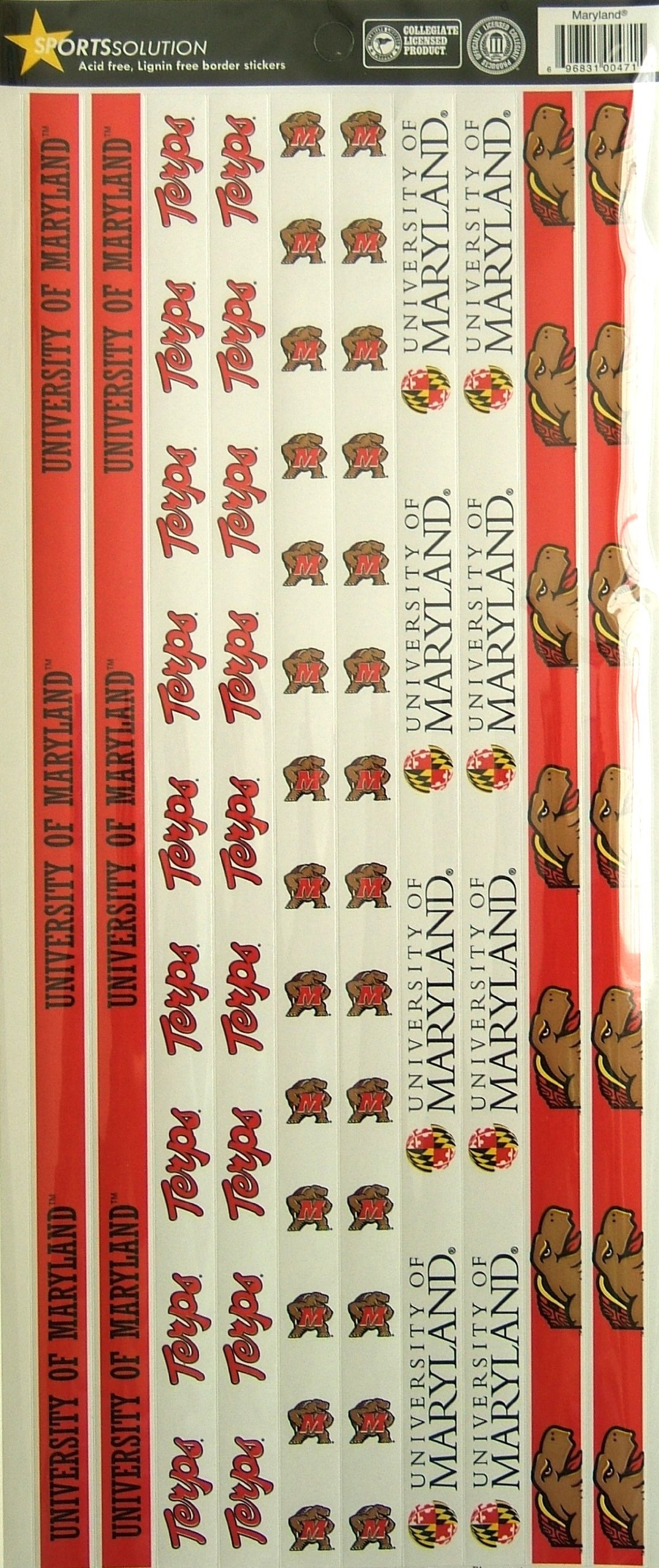 Sports Solution Maryland Terapins Border Sticker