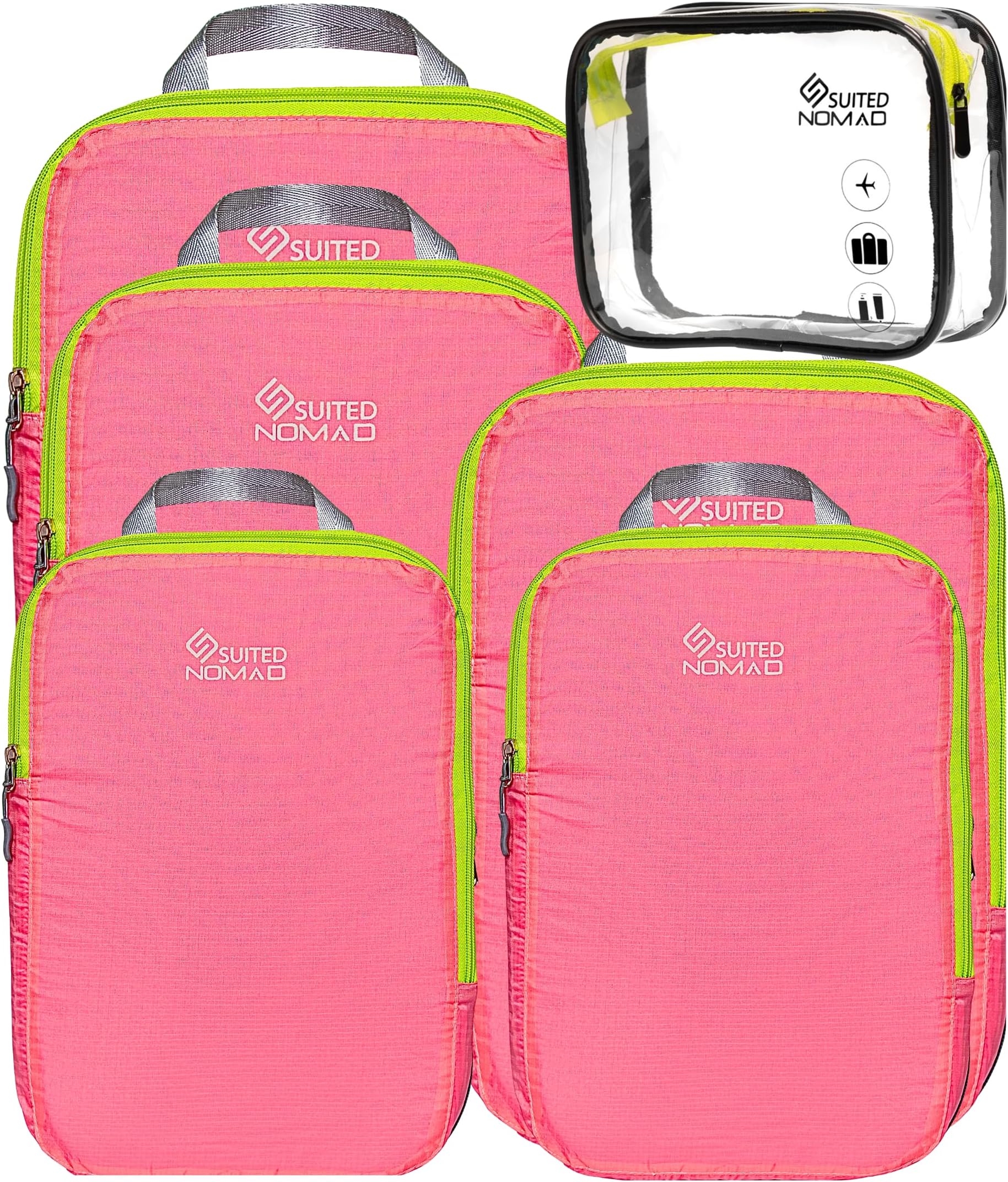 SUITEDNOMAD 6 Set/3 Set Ultralight Compression Packing Cubes