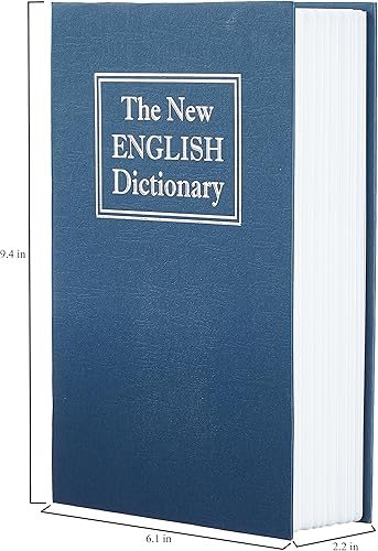 Miniatura 5 de Yaxa Basics Caja fuerte para libros, caja de ahorro de dinero, ahorro de dinero, caja secreta de metal oculta, ocultación de dinero, cerradura