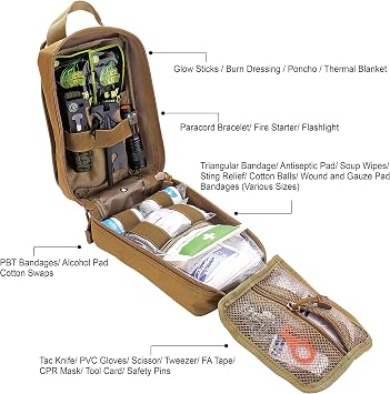 EVERLIT 250 Pcs Survival First Aid Kit