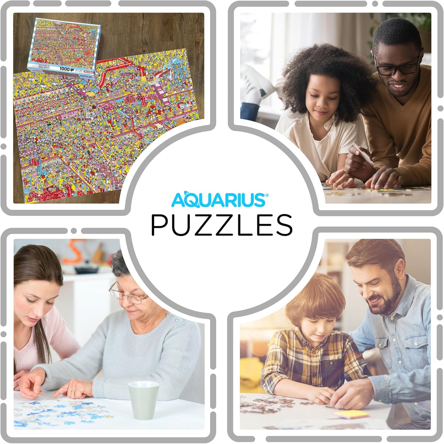 AQUARIUS Where’s Waldo? Cake Factory 1000pc Puzzle (1000 Piece Jigsaw Puzzle) - Glare Free - Precision Fit - Officially Licensed Where's Waldo Merchandise & Collectibles -22x28 Inches
