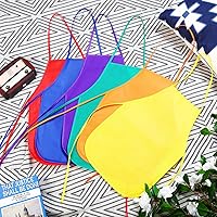 Vista 7 de Yahenda Paquete de 60 delantales de pintura para niños, delantales de tela para artistas, pintura artística, desechables, para niños