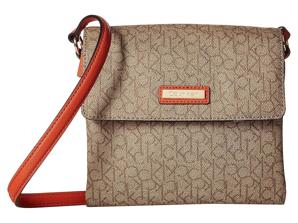 

Calvin Klein Monogram Original Crossbody (Khak/Brown/Sunset) Cross Body Handbags