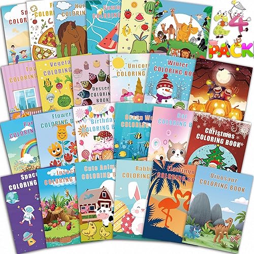 Miniatura 8 de Paquete de 48 libros de Navidad para colorear para niños, niñas, niños, regalos de fiesta de Navidad, libros para colorear a granel, medias de
