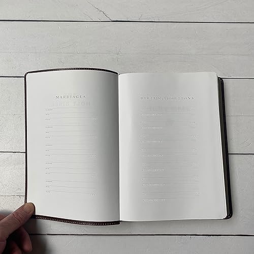 Miniatura 7 de Hand Lettered and Laser Engraved ESV Wide Margin Red Letter Bible, Personalized Gift, Custom Name Engraving Available