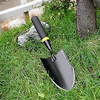 Vista 6 de Paleta de jardinería resistente, acero inoxidable resistente a la corrosión, agarre ergonómico, excelente herramienta para jardinería, pala de mano