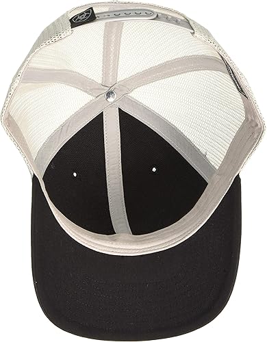 Miniatura 3 de ARIAT Gorra de malla con parche para hombre, color negro, talla única, Negro -