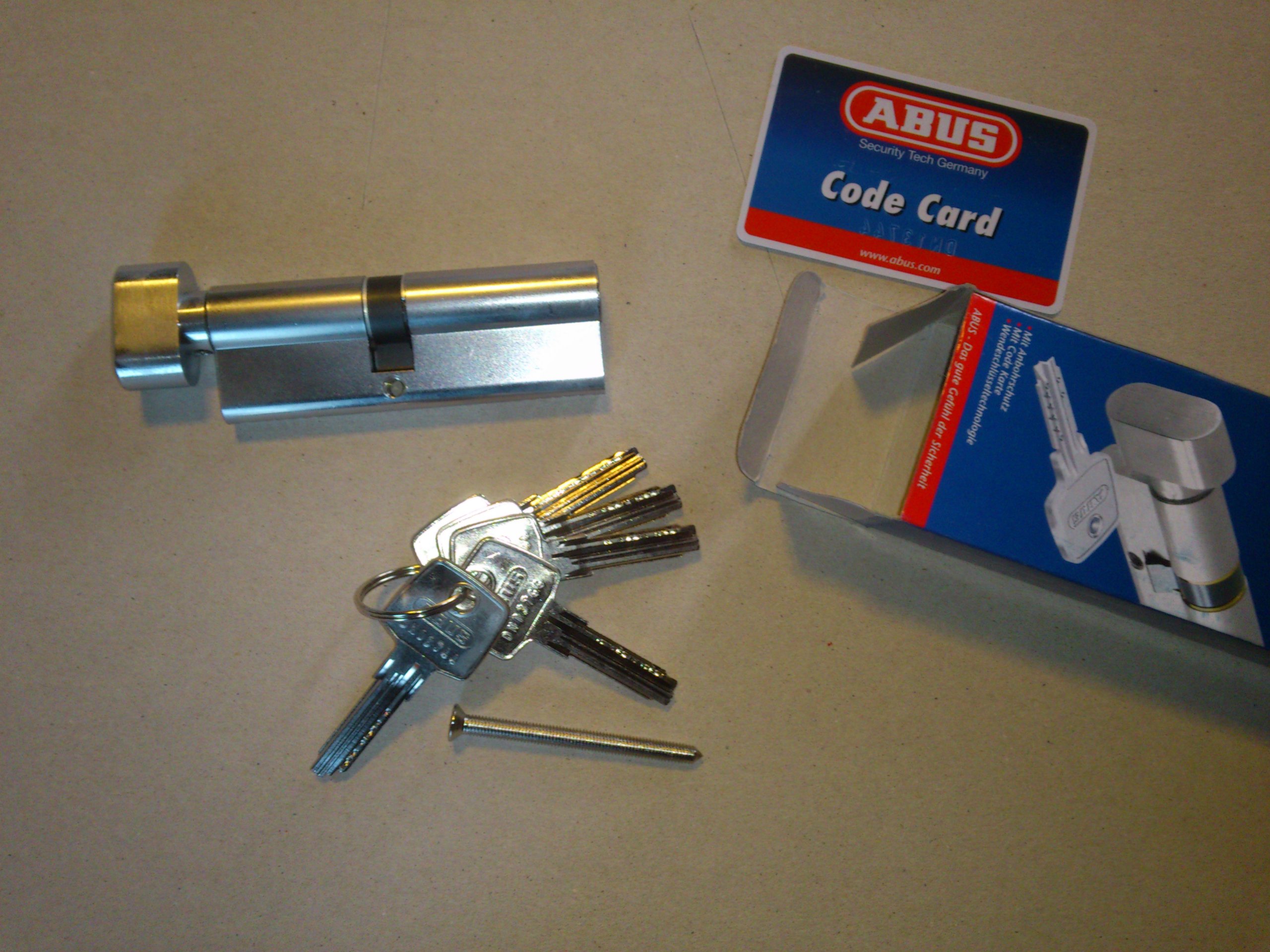 Cylindre ABUS D6 à Bouton B40-40 mm