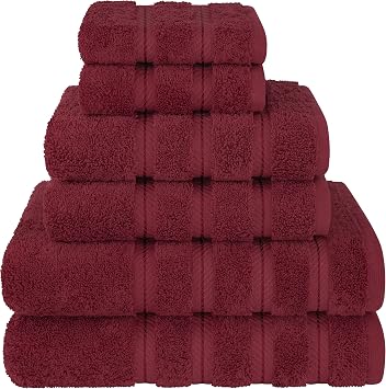 American Soft Linen 6 Piece Towel Set and 4 Piece Hand Towel Set Bundle