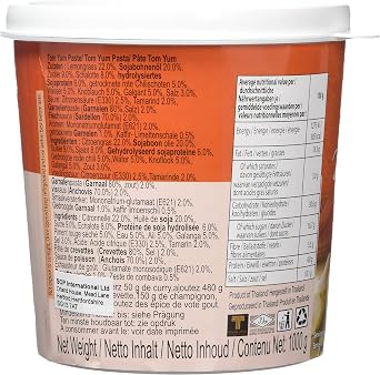 Mae Ploy Tom Yam Paste 1kg - Bulk Hot & Sour Thai Soup Stock | Professional restaurant catering size lemongrass paste. Rich tangy recipe mix essential for hot commercial Thai kitchens