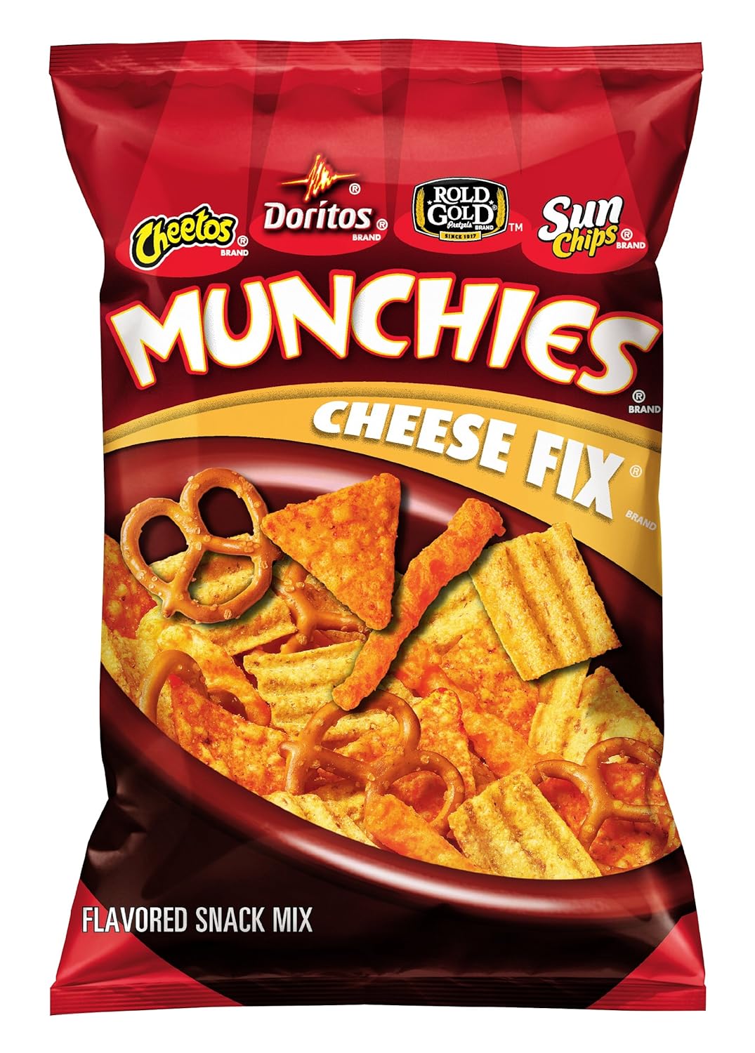 Munchies Snack Mix, Cheese Fix, 8 Ounce (Pack of 6)