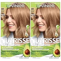 Vista 47 de Garnier Color de Cabello Nutrisse Crema Nutritiva, 10 Negro (Regaliz) Tinte Permanente para el Cabello, 1 Unidad (El Empaque Puede Variar)