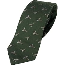JACK PYKE Pheasant Silk Ties for Men   Classic Country Tie, Silk & Wool Blend, 155cm Length, Casual or Formal Wear, Gift Presentation Box, Ideal for Field Sports & Countrywear Fashion
