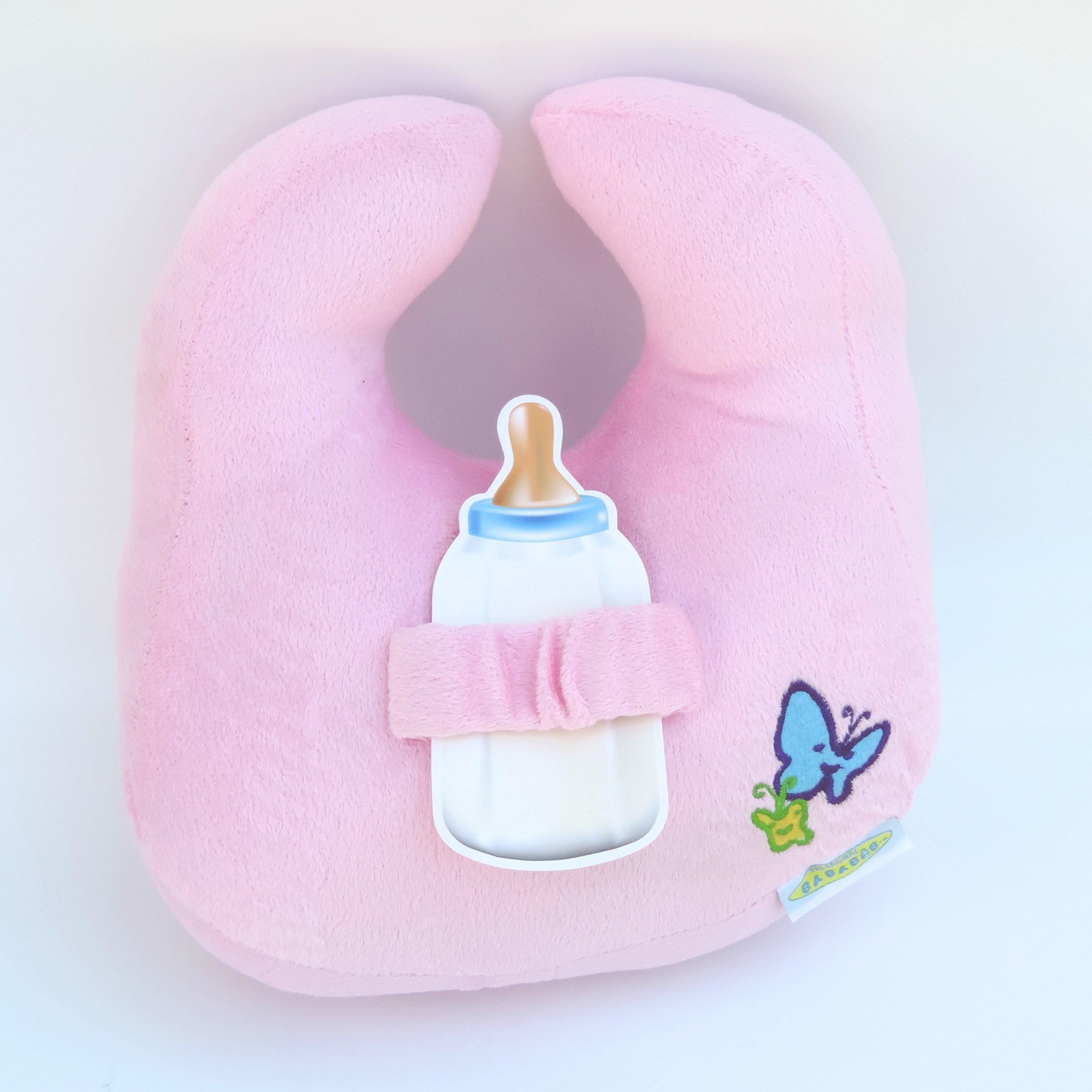 Baby Bottle Holder (The Original BaBaBib) (Baby Pink)