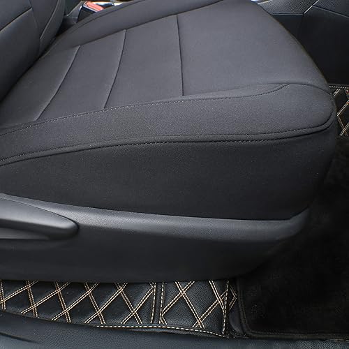 Vista 12 de EKR Fundas de asiento Santa Fe para Hyundai Santa Fe SE,SEL, XRT, Limited 2019-2023 y HEV Blue, SEL Premium 2021-2023 y PHEV SEL Convenience Cuero