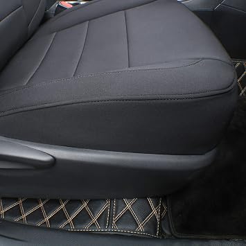 EKR CHR Seat Covers for Toyota CHR 2018,2019,2020,2021,2022,Custom Neoprene Car SUV Trucks Seat Cover Full Set for CHR,Waterproof Seat Cushion Protectors, Neoprene (Black)