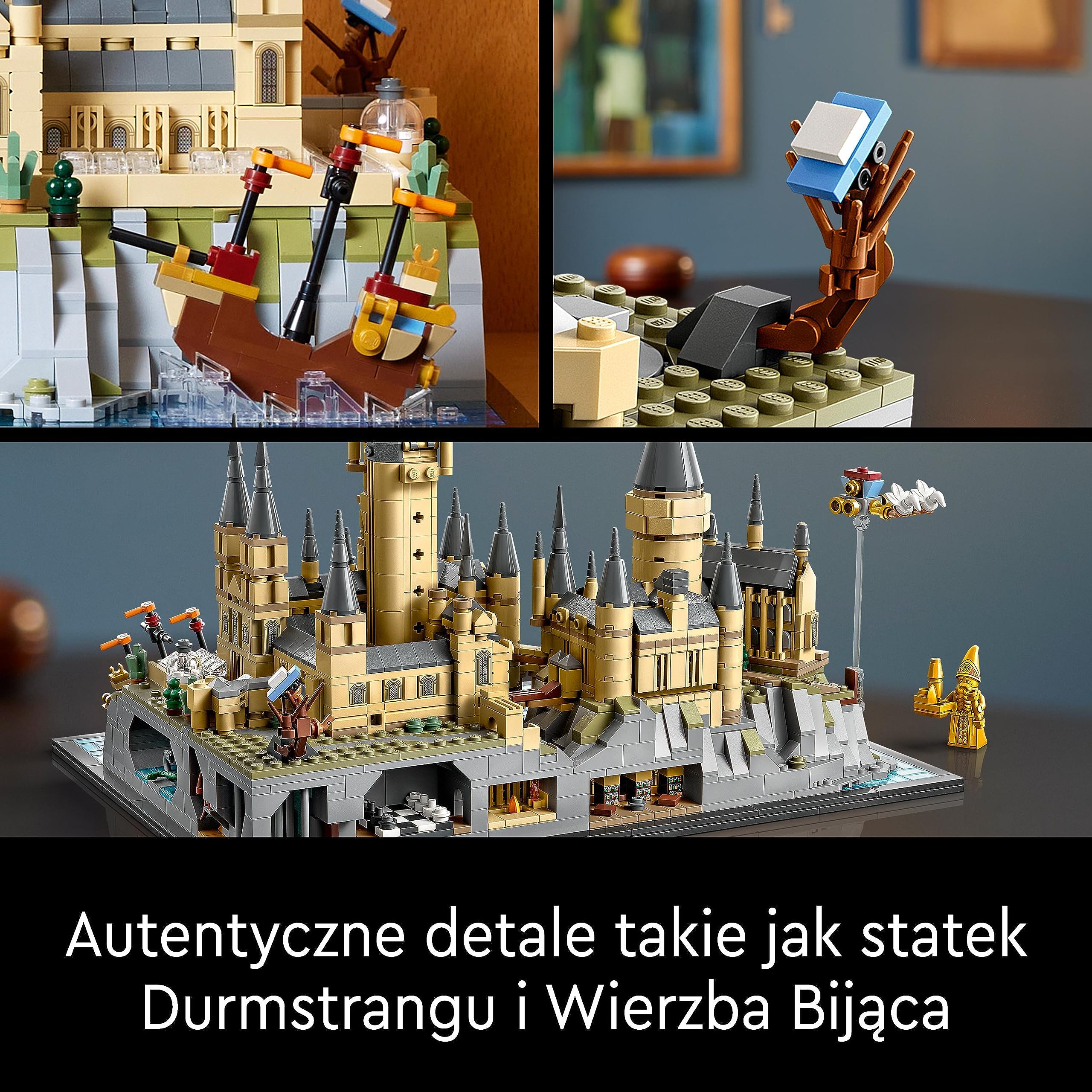 LEGO Harry Potter Zamek Hogwart i błonia 76419 | Model zamku, zestaw kolekcjonerski, prezent dla fana Harry’ego Pottera 18+, zestaw klocków konstrukcyjnych, 2660 elementów