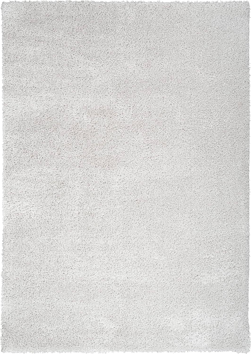 Nourison Home Pacific Shag Silver 5'3" x 7'3" Area Rug - Easy Clean, Non Shedding, Bed Room, Living Room, Dining Room, Kitchen (5' x 7')