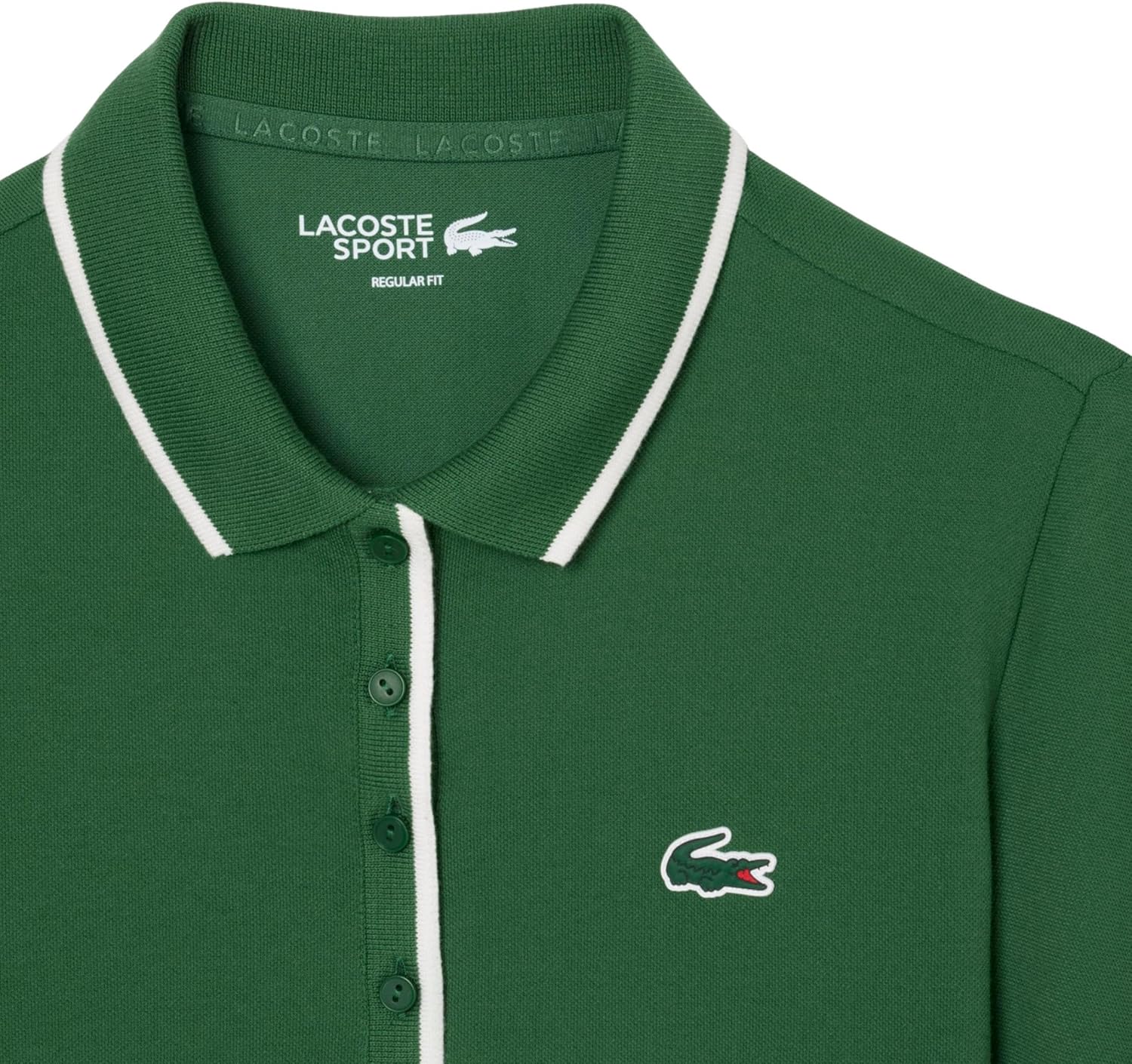 Lacoste Womens Regular Fit Tennis Heat Regulating Polo Shirt - Image 6