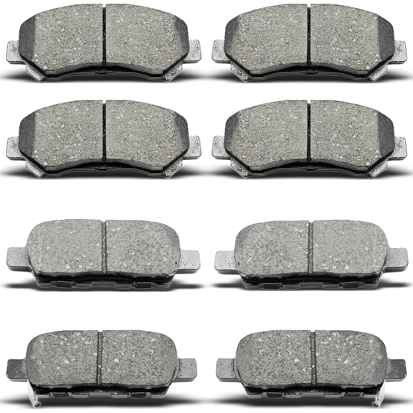 D905 D1374 8PC Front & Rear Brake Pads