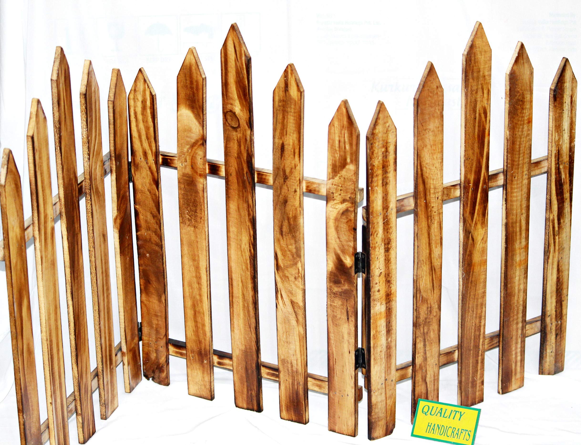 LAKDI BAZAR Wooden Classic PARTITIONS/Wooden Garden Grill/Wooden Fence/Room Divider [with 3 Fence for Indoor & Outdoor] (B08RWKSG7L) Amazon Price History, Amazon Price Tracker