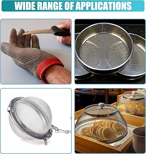 Miniatura 7 de X AUTOHAUX Malla de soldadura de plástico de refuerzo de malla de alambre de acero inoxidable para reparaciones termoplásticas Kit de soldadura de