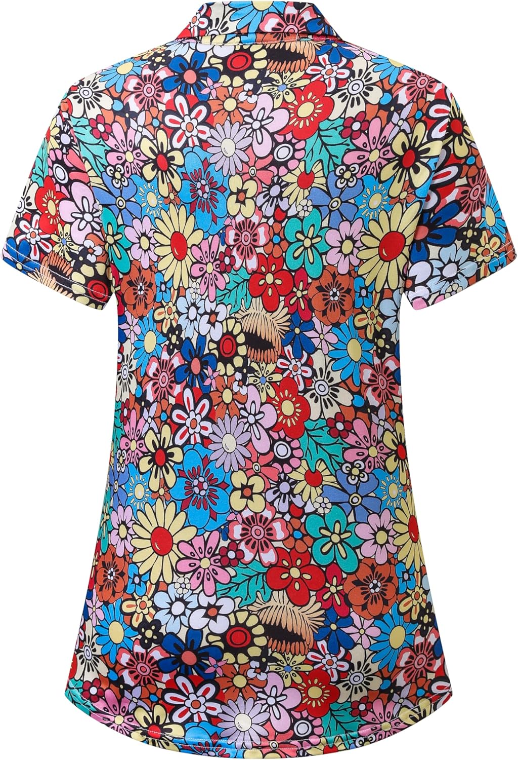 Womens Golf Polo Shirts V Neck Short Sleeve Tennis Shirt Moisture Wicking Plus Size Workout Tops M-4XL