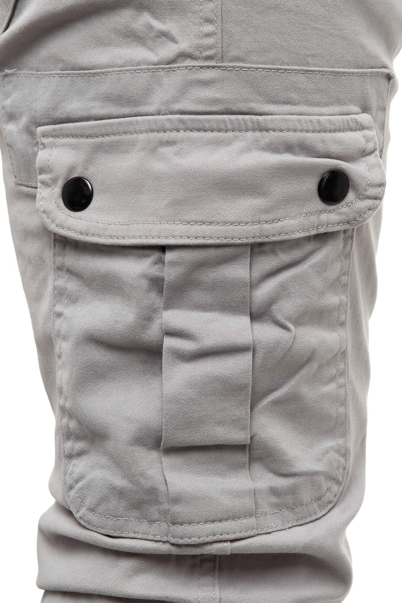 Tazzio Pantaloni cargo da uomo Jogger Chino Regular Fit Jeans 18525