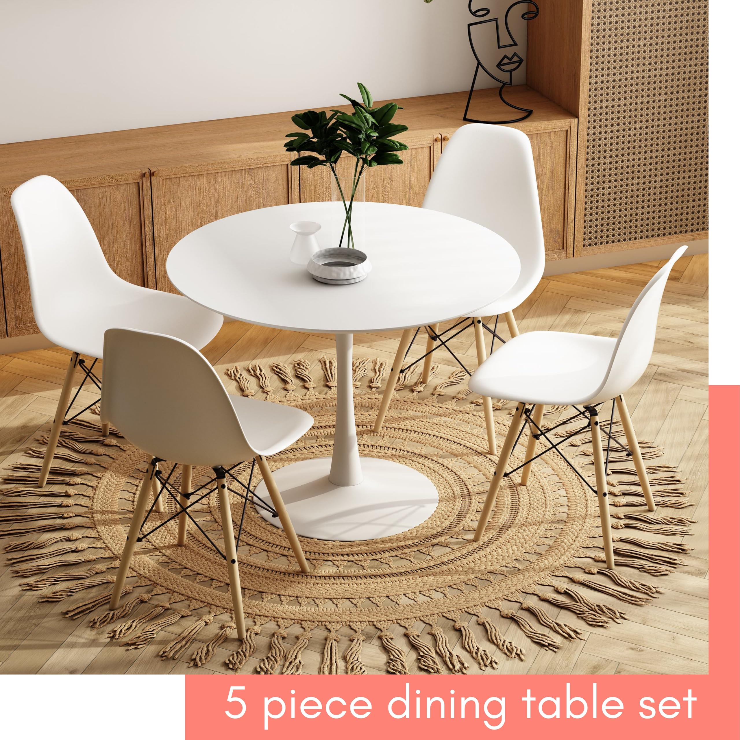 Set De 6 Sets De Table TresséS Ronds Pour Table à Manger - Tapis De