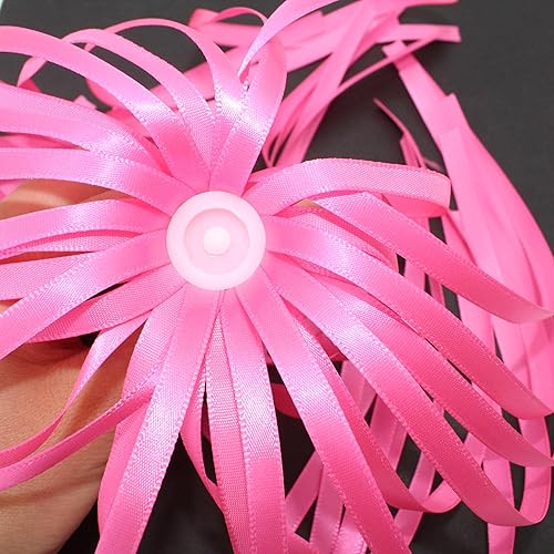 Miniatura 4 de 2 cintas de fibra de poliéster de 11.4 in de longitud, borlas, para bicicleta de niños, bicicleta, scooter, portabebés, agarres decorativos