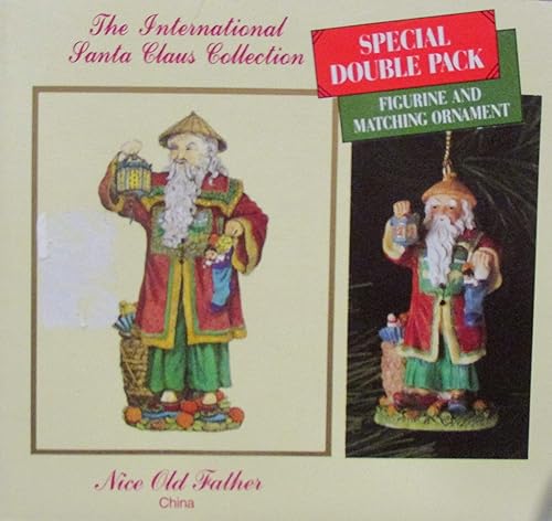 International Santa Claus Collection The Nice Old Father China. Paquete doble especial figura y adorno a juego