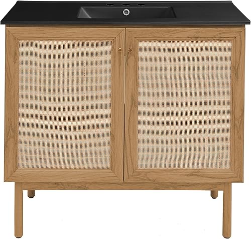 Vista 494 de Swiss Madison Classe - Lavabo de baño de roble de 24 pulgadas incluido