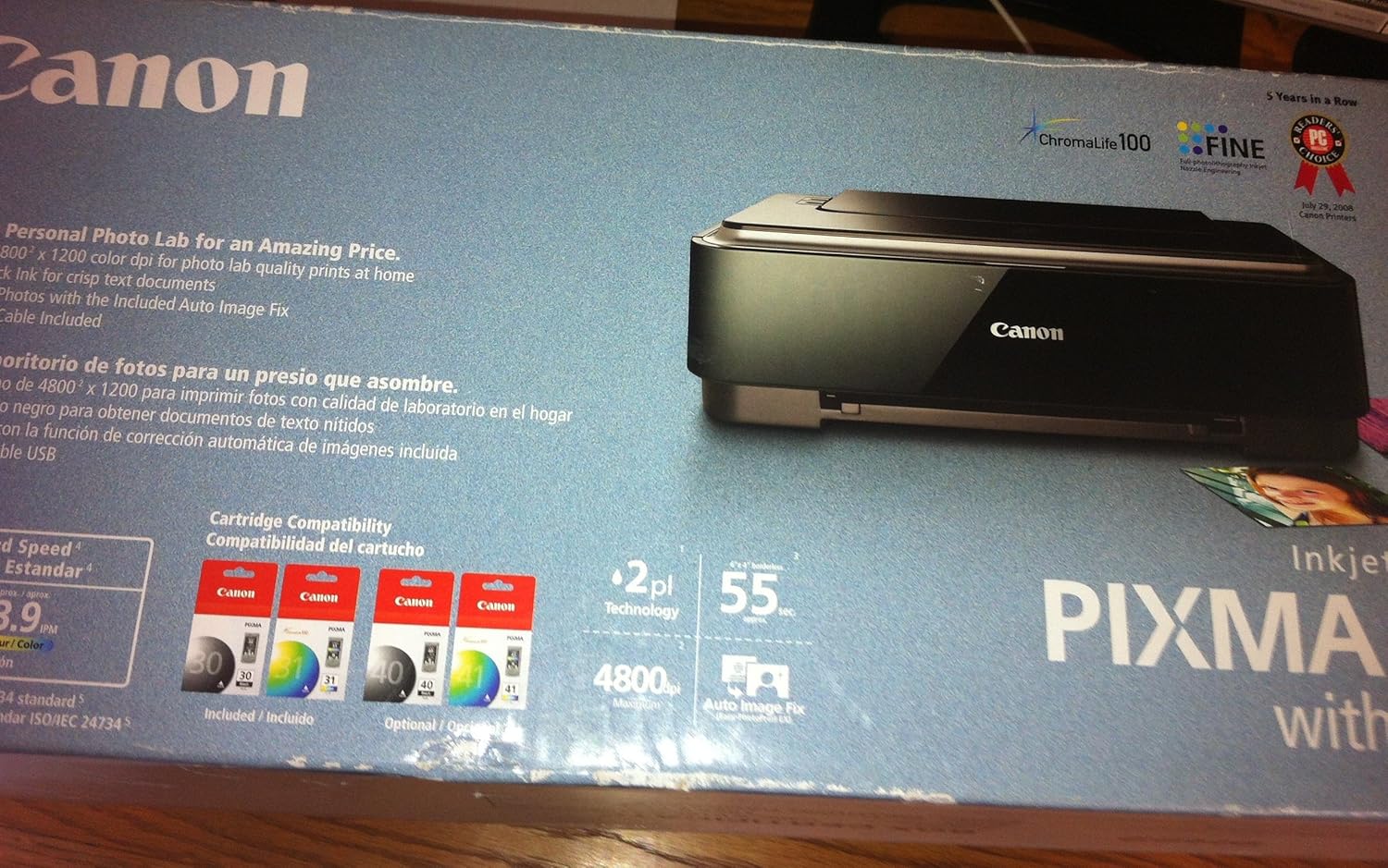 Canon Pixma iP2600 Photo Inkjet Printer (2435B002)