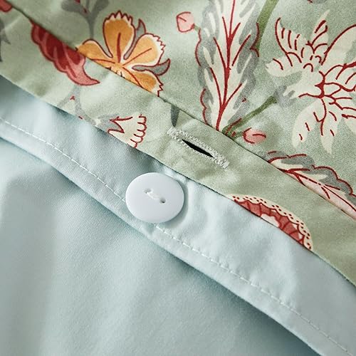 Vista 77 de SOFTTA - 1 funda nórdica + 2 fundas de almohada Paisley Modern Juego de cama 100% algodón egipcio Amanda Azul