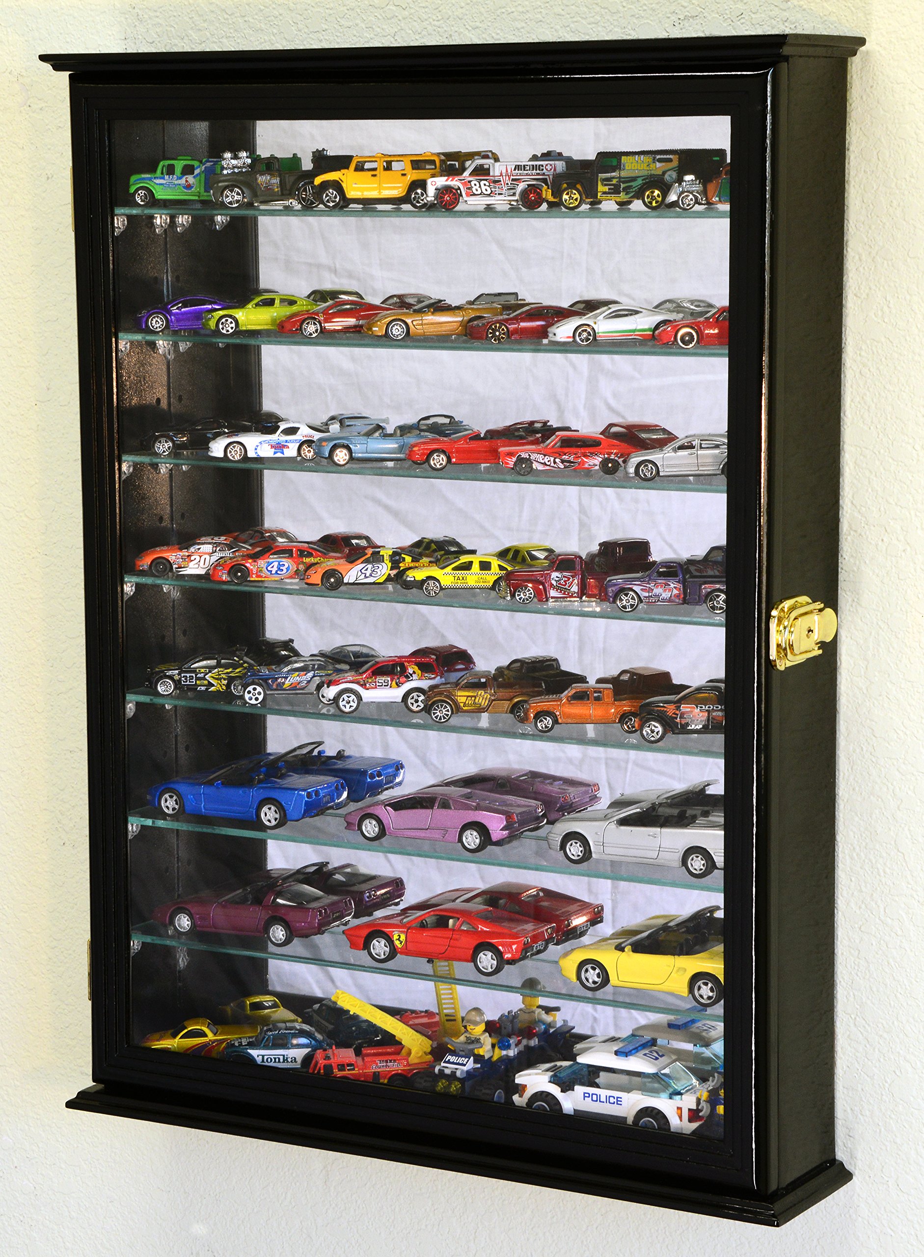 Amazon.com: 7 Adjustable Shelves Mirrored Hot Wheels/Matchbox