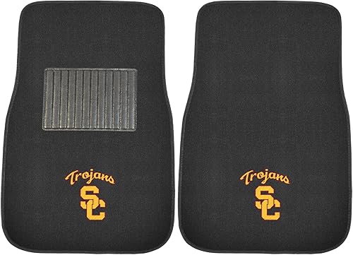 Vista 30 de FANMATS NCAA - Juego de 2 alfombrillas bordadas con logotipo del equipo unisex para adultos Negro