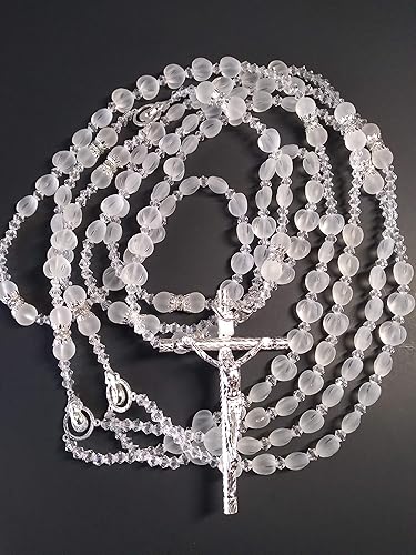 Miniatura 7 de Aeiniweraabbcc SPPRANDOM J.G Wedding Lasso Lazo de Boda Para Matrimonio Lazo de cristal en forma de corazón y cristal Lazo catolico con imagenes