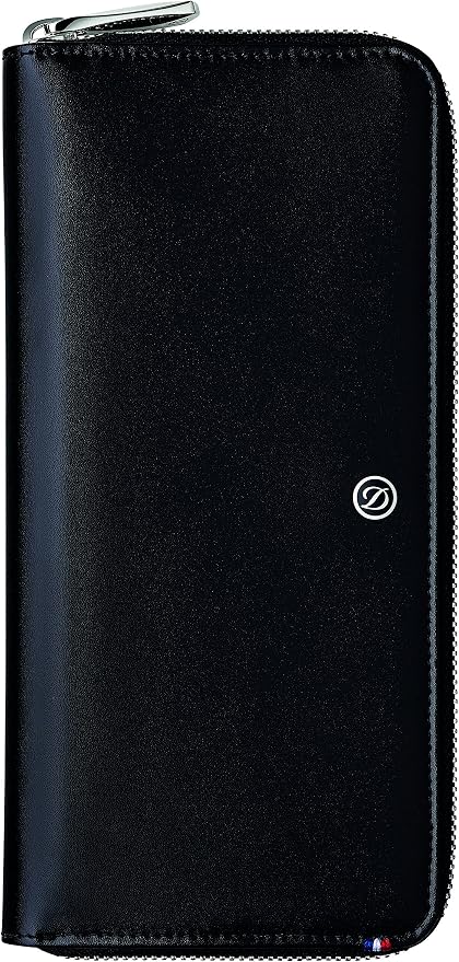 S.T. Dupont Line D Portafoglio lungo con zip portamonete - Nero :  Amazon.it: Valigeria