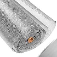 304 Stainless Steel Mesh Window Screen Roll, 47IN x 16FT | Silver Metal Window Screen Mesh Replacement for Door,Patio,Pet,Vent,Filter,Porch,Cage and DIY Projects 22 Mesh