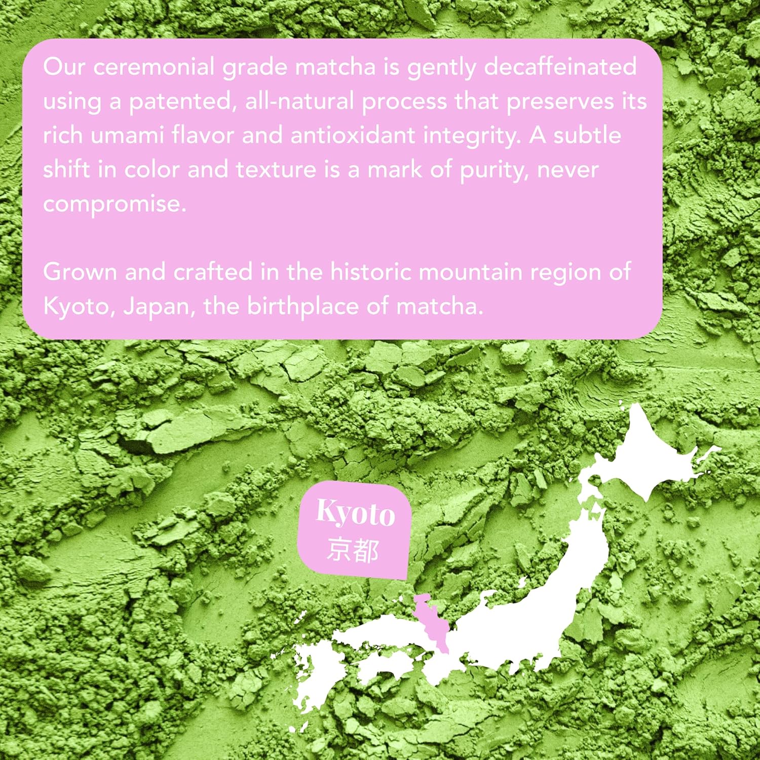 Caff Off Decaf Strawberry Matcha Green Tea Powder From Japan – 1.06 oz / 30 g – Ceremonial Grade & Sugar-Free – No Fillers or Milk Powders – Naturally Decaffeinated Without Chemicals – Tested for Heavy Metals – First Harvest, Shade-Grown & Caffeine-Free Matcha Powder