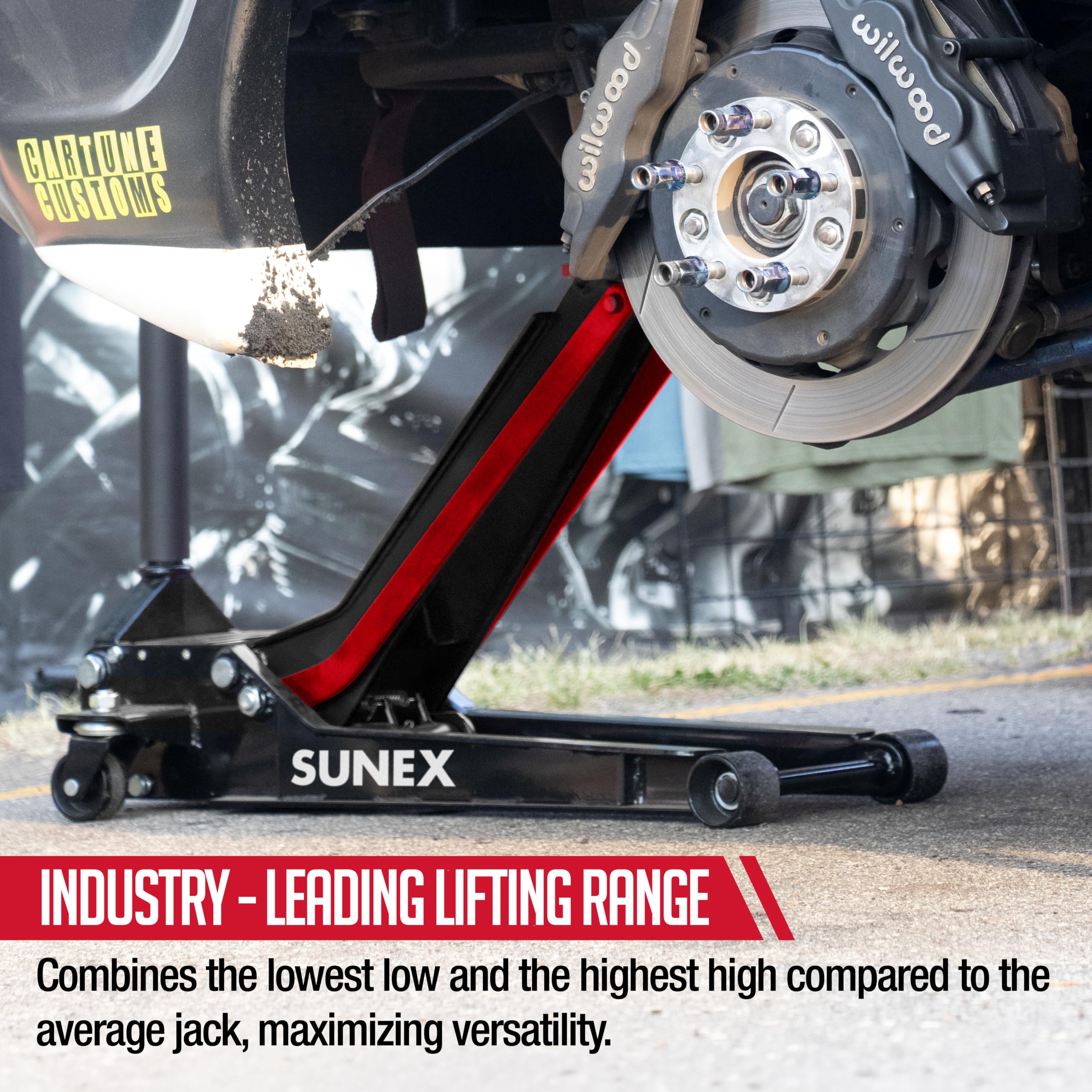 Sunex 6602lp Lowrider Service Jack, 2-ton