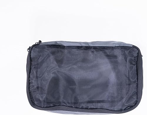 Miniatura 2 de VanEssential Cubo de embalaje con parte superior de malla transparente mediano - Gris carbón