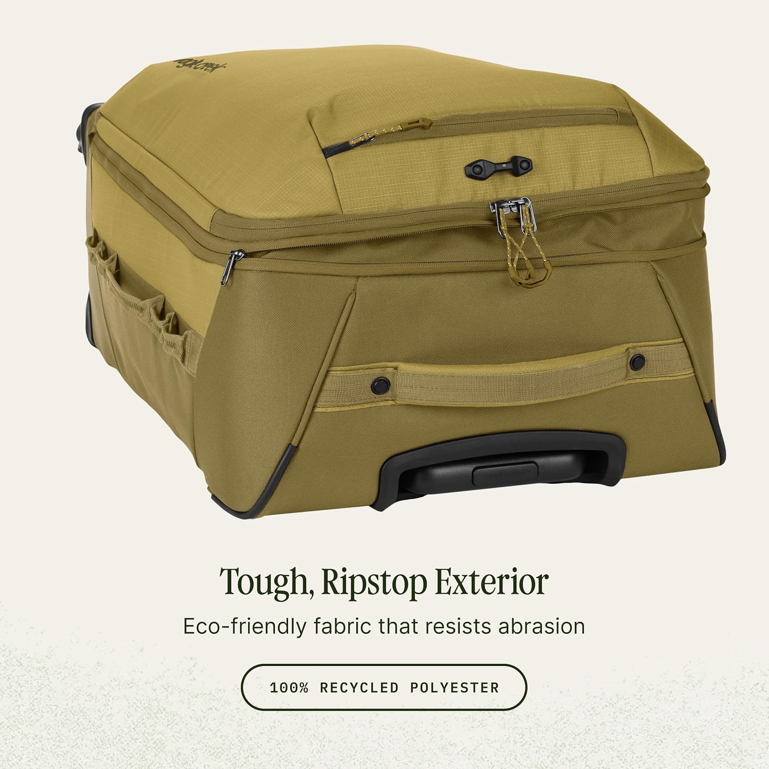 Eagle Creek Expanse 4-Wheel 30" Luggage Durable Checked Spinner Suitcase with Expandable Capacity Rugged Fabric, Lockable Zippers & Grab Handles Travel-Ready Gold