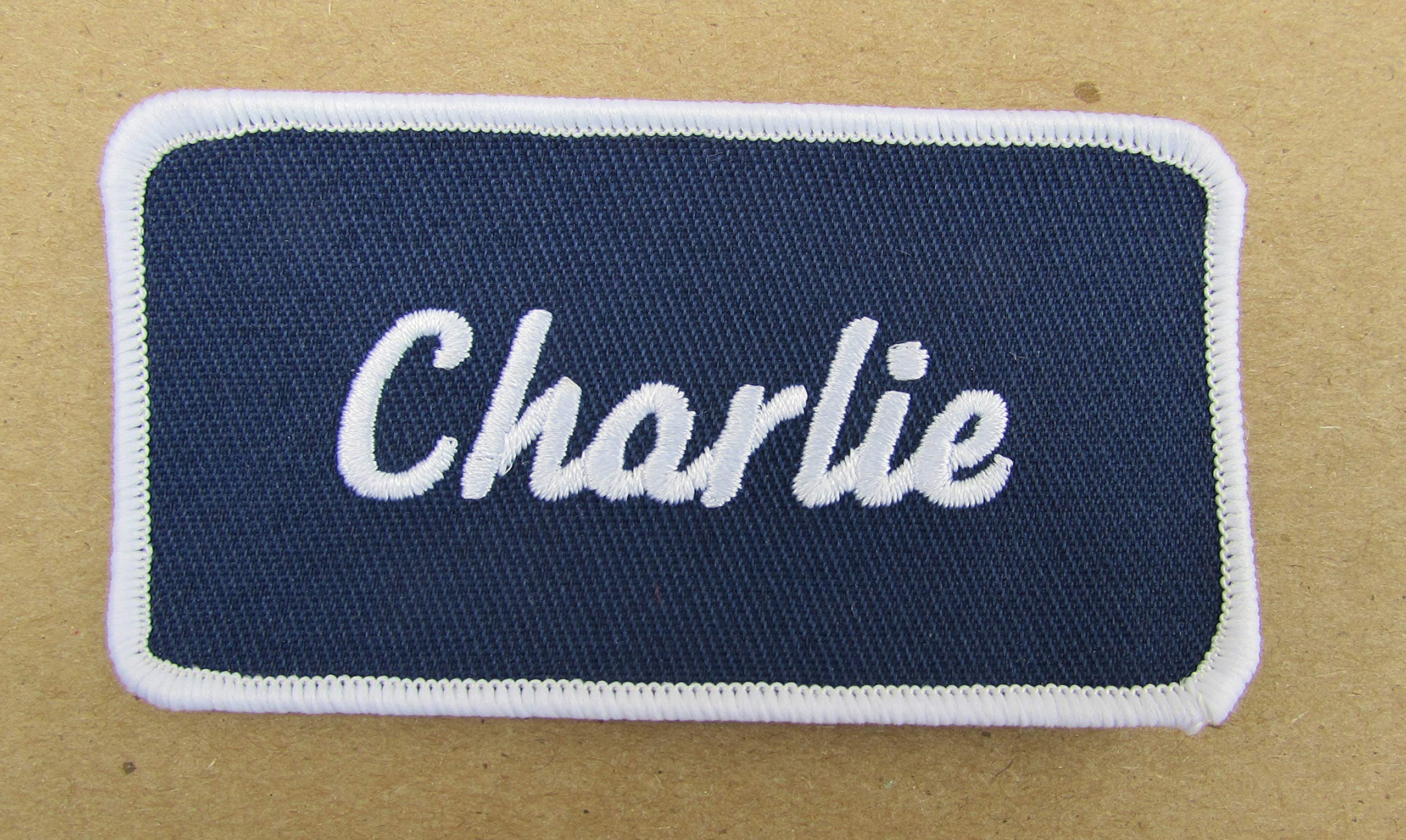 Name Charlie patch Embroidered New