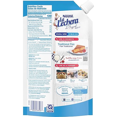 Miniatura 2 de Nestle La Lechera - Leche condensada endulzada, bolsa exprimible de 28 onzas