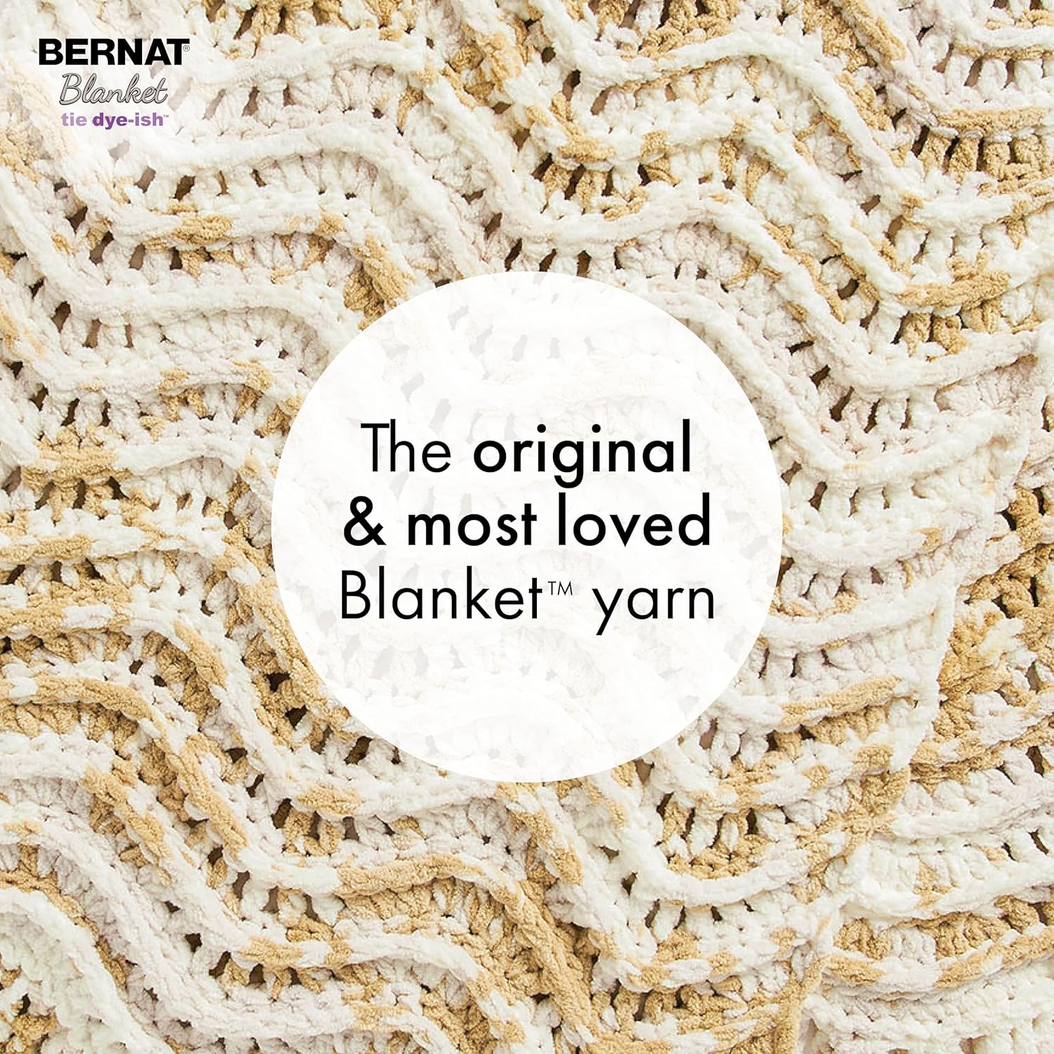 Bernat Blanket Tie Dye-Ish Mossy Hills Yarn - 2 Pack of 10.5oz/300g - Polyester - #6 Super Bulky - 220 Yards - Knitting & Crochet