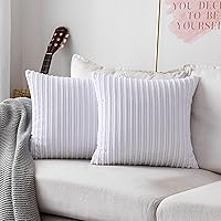 Vista 64 de UGASA - Fundas de almohada decorativas de terciopelo suave y sólidas de Navidad para sala de estar/sofá, 16 x 16 pulgadas, 2 unidades, color burdeos