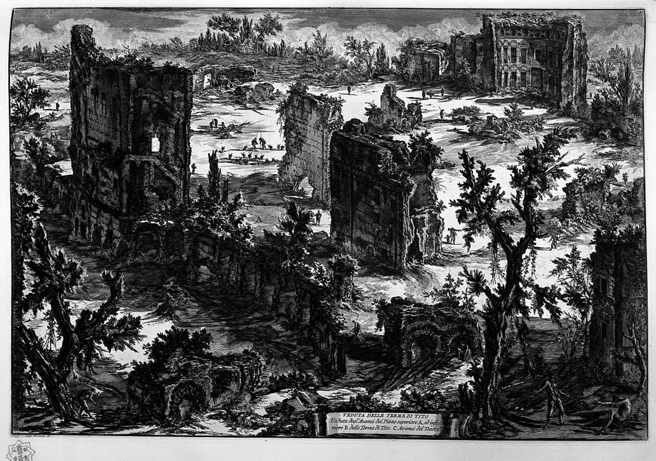 POSTERIIk Famous Animal Posters Vintage Picture Famous Artist by Battista Piranesi Modern Wall Decor for Home Decor 60x90cm