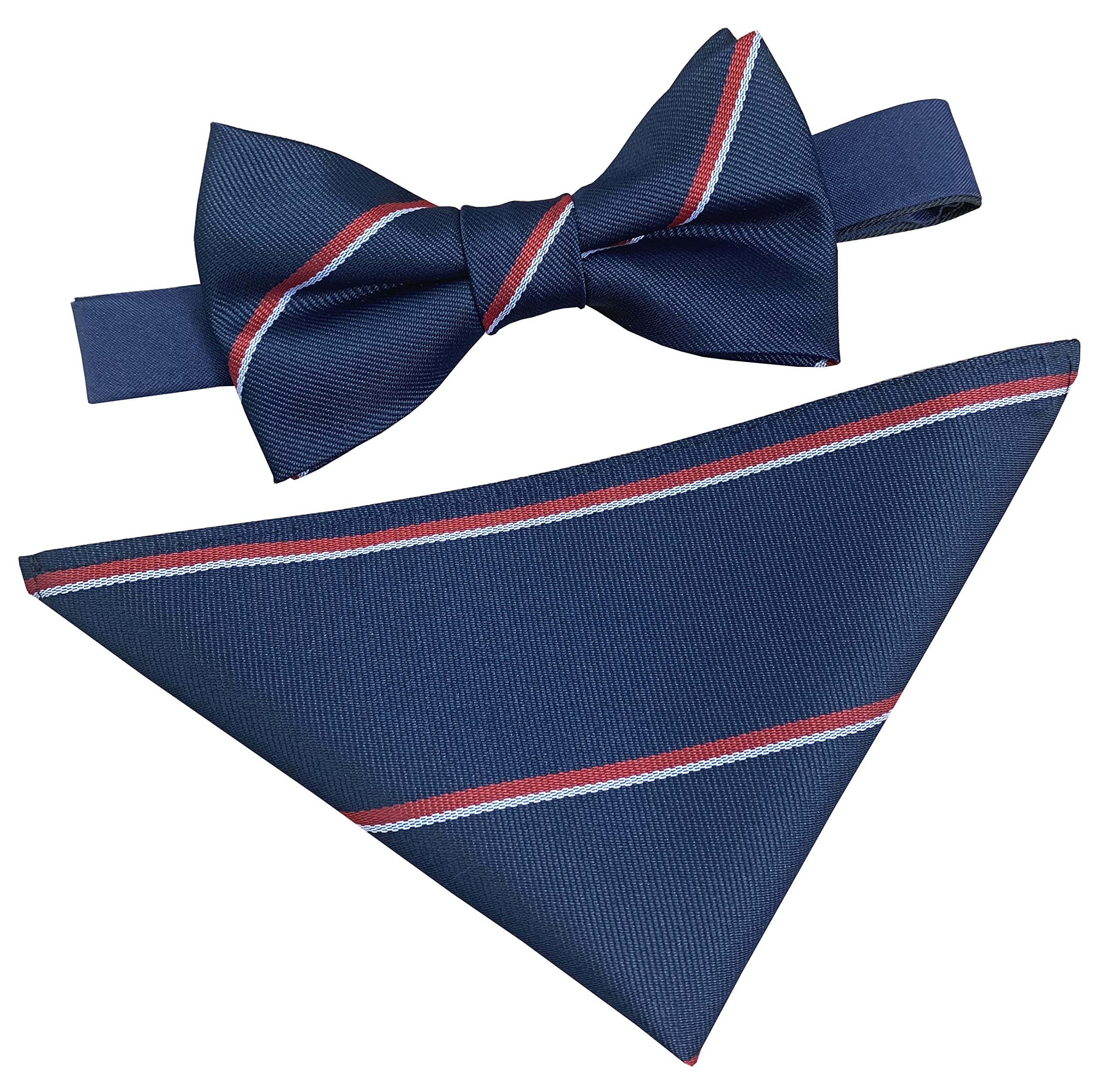 Men's Royal Navy Regimental Bow Tie & Hanky Set